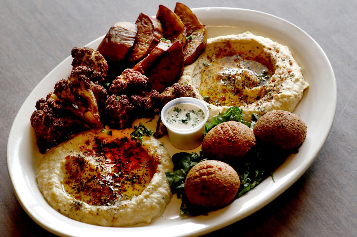 Vegan platter at 755 Restaurant in Niagara Falls