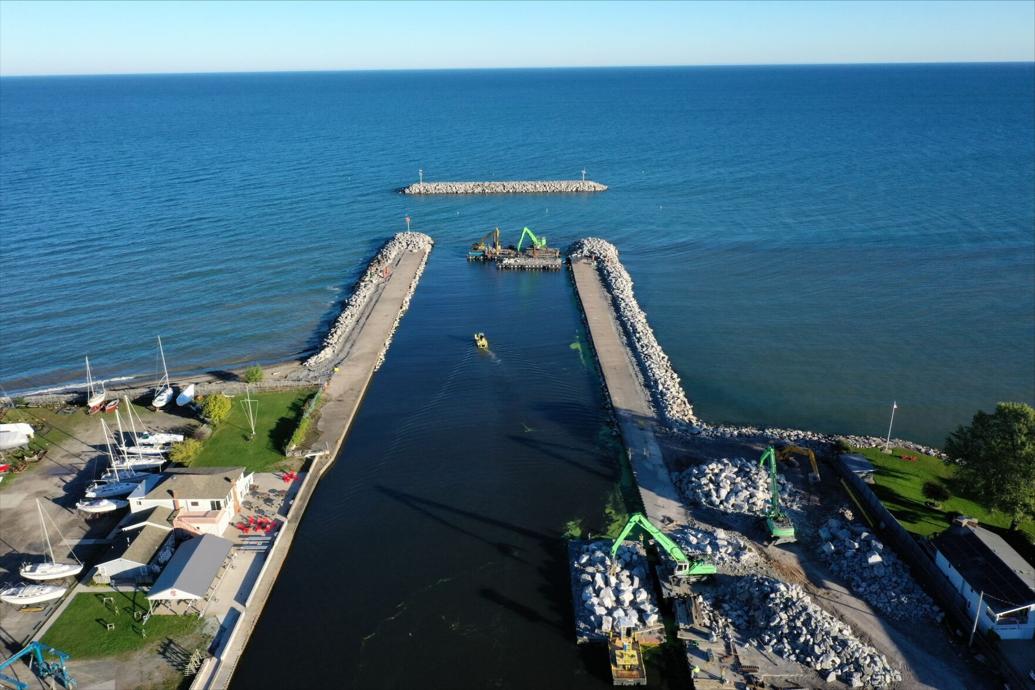 'It's working fantastically' 14M Olcott breakwall project already having effects