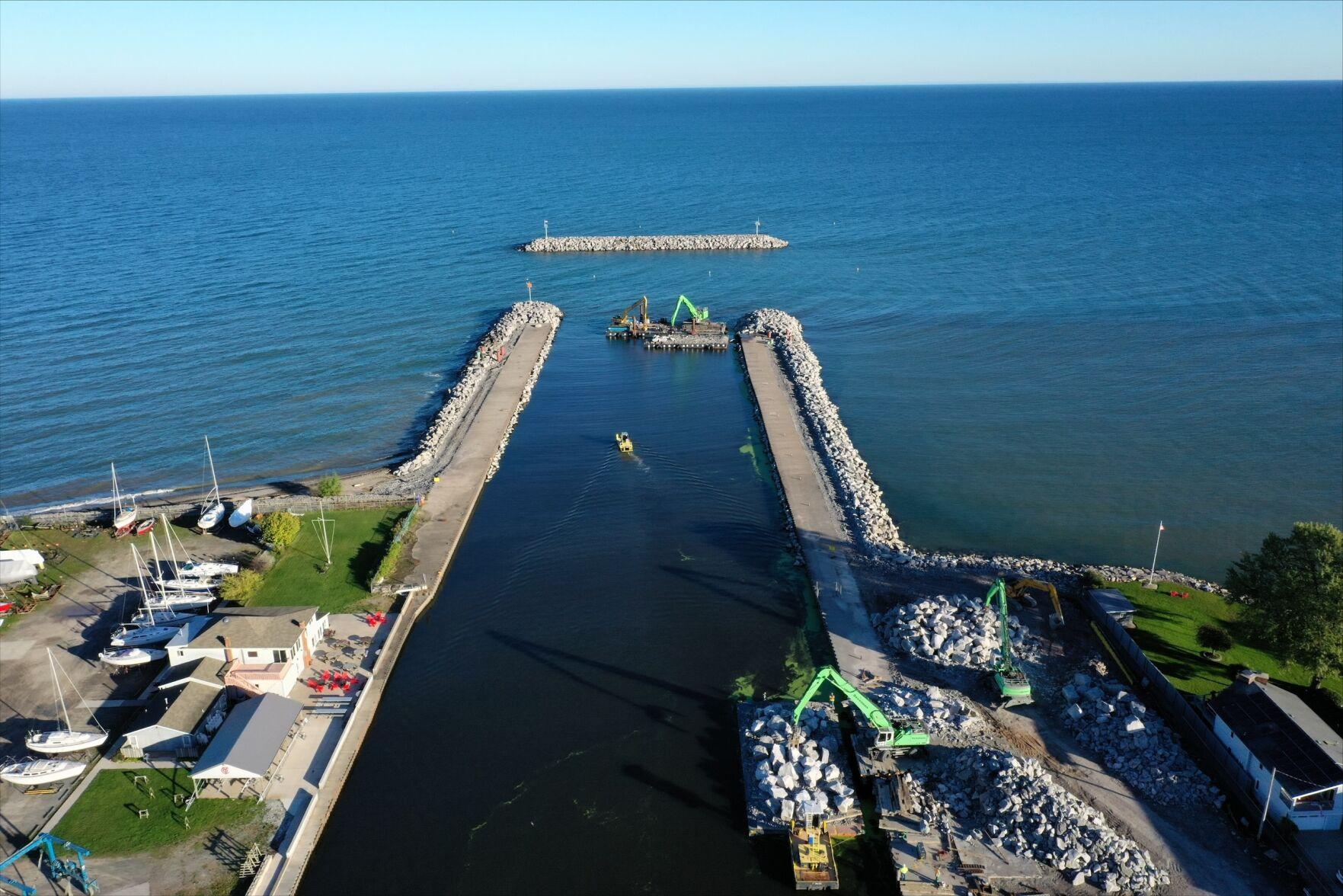 'It's working fantastically' 14M Olcott breakwall project already