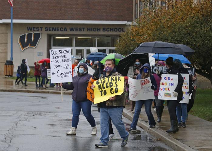 West Seneca parents protest to get children back in school