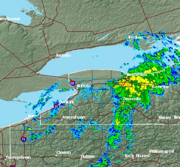 More than an inch of rain falls at Buffalo airport