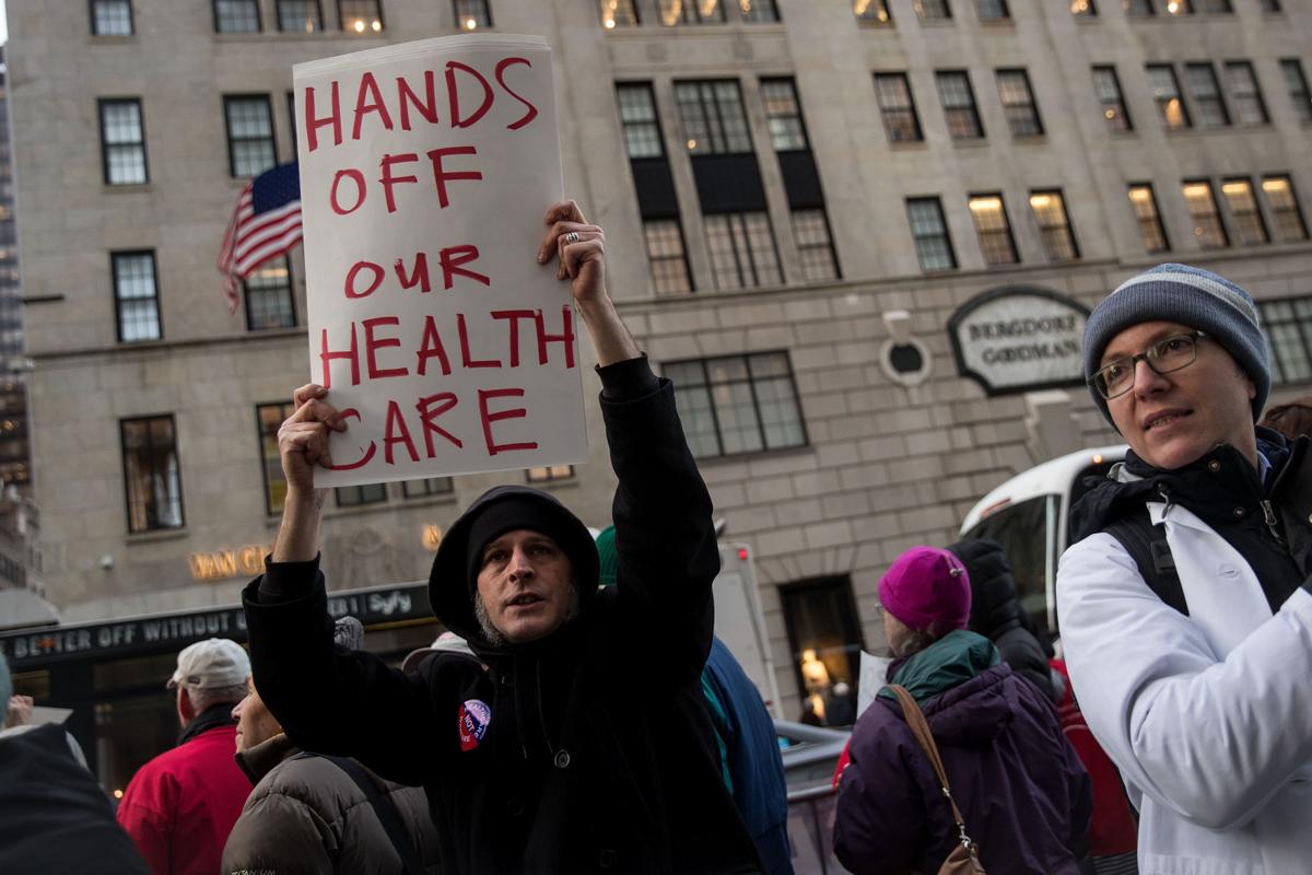 Health Care Activists Rally In Support Of Improved Medicare At Trump Tower