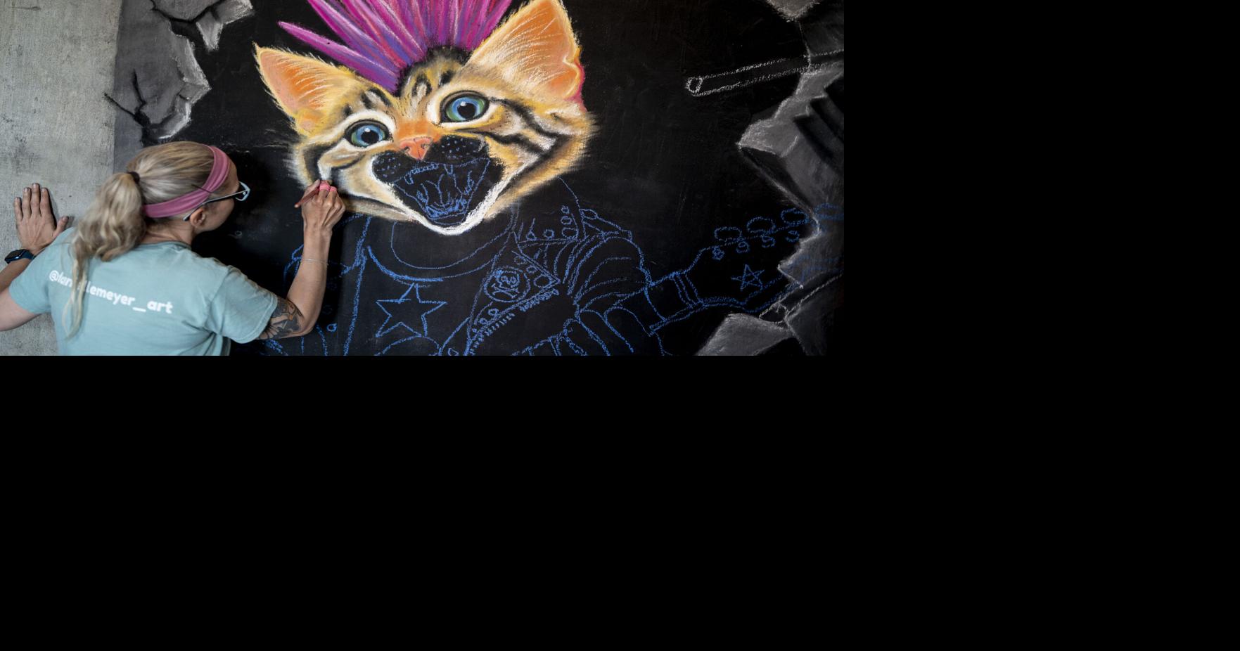 Photos: Chalkfest 2026 adorns the GLF Grain Silo