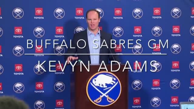 Adams becomes emotional talking about Sabres