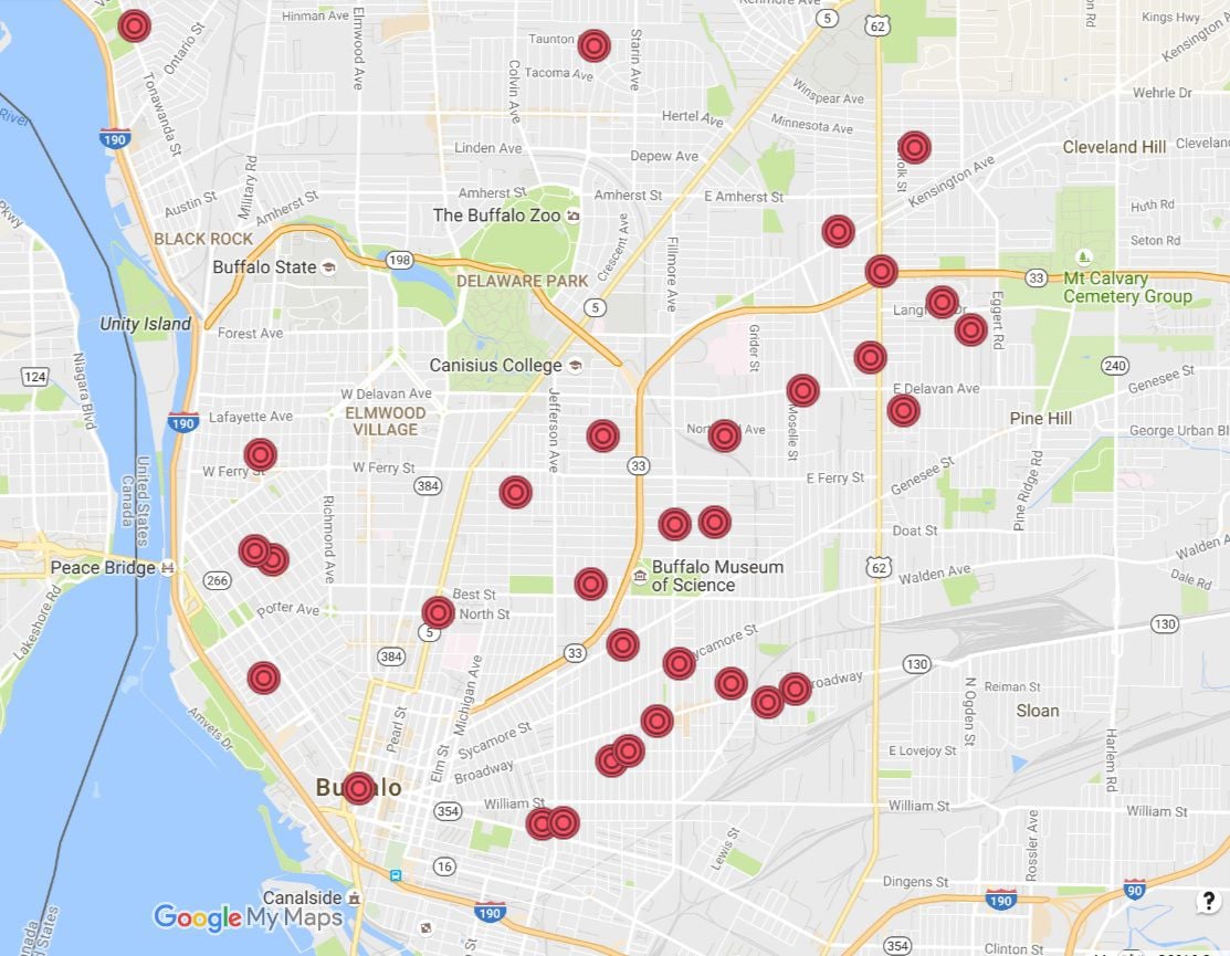 Homicides up 68 percent in Buffalo while only three of this year's