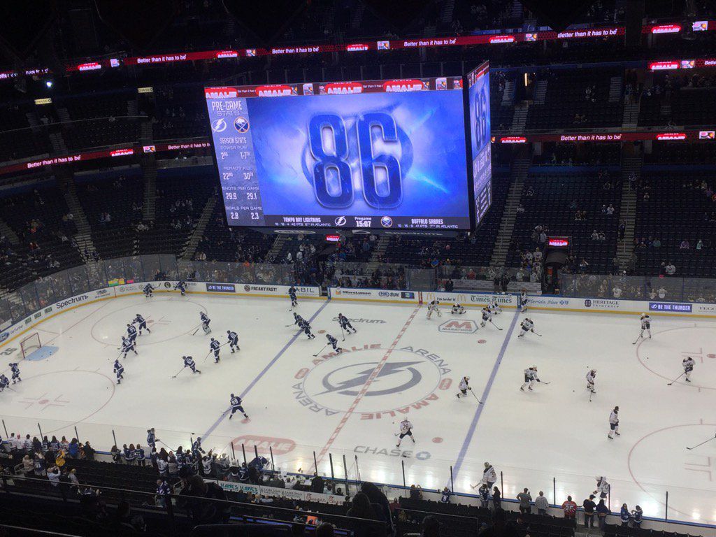 Section 318 at Amalie Arena 