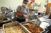 Connors Hot Dog Stand Fries prep