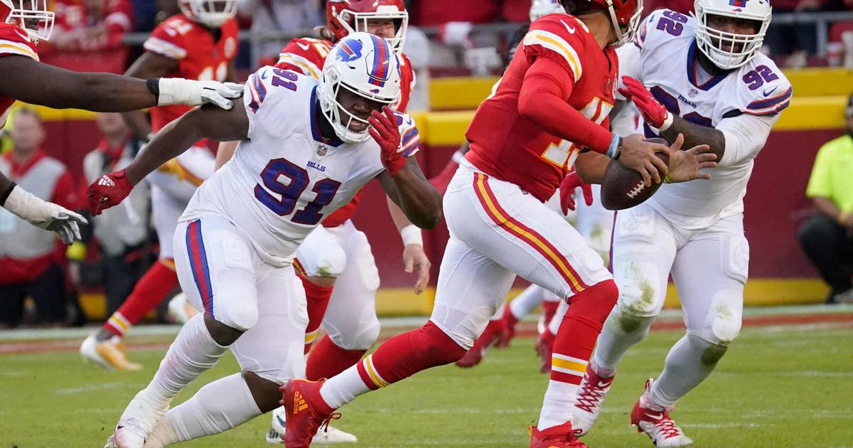 Patrick Mahomes Josh Allen depth of target Bills Chiefs