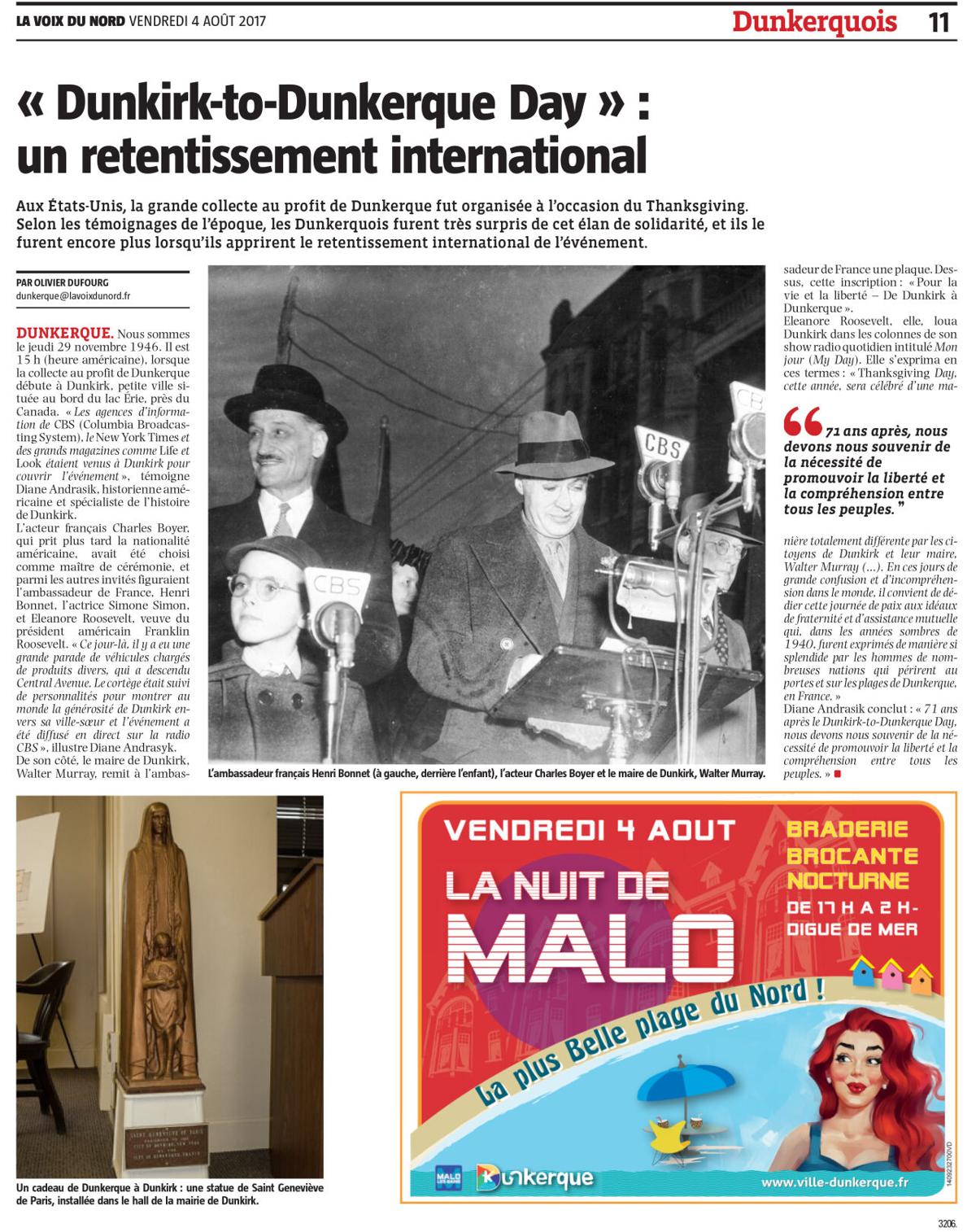 The Other Dunkirk French Article Sparks Hope Of New Dunkirk To Dunkerque Link Columnists Buffalonews Com