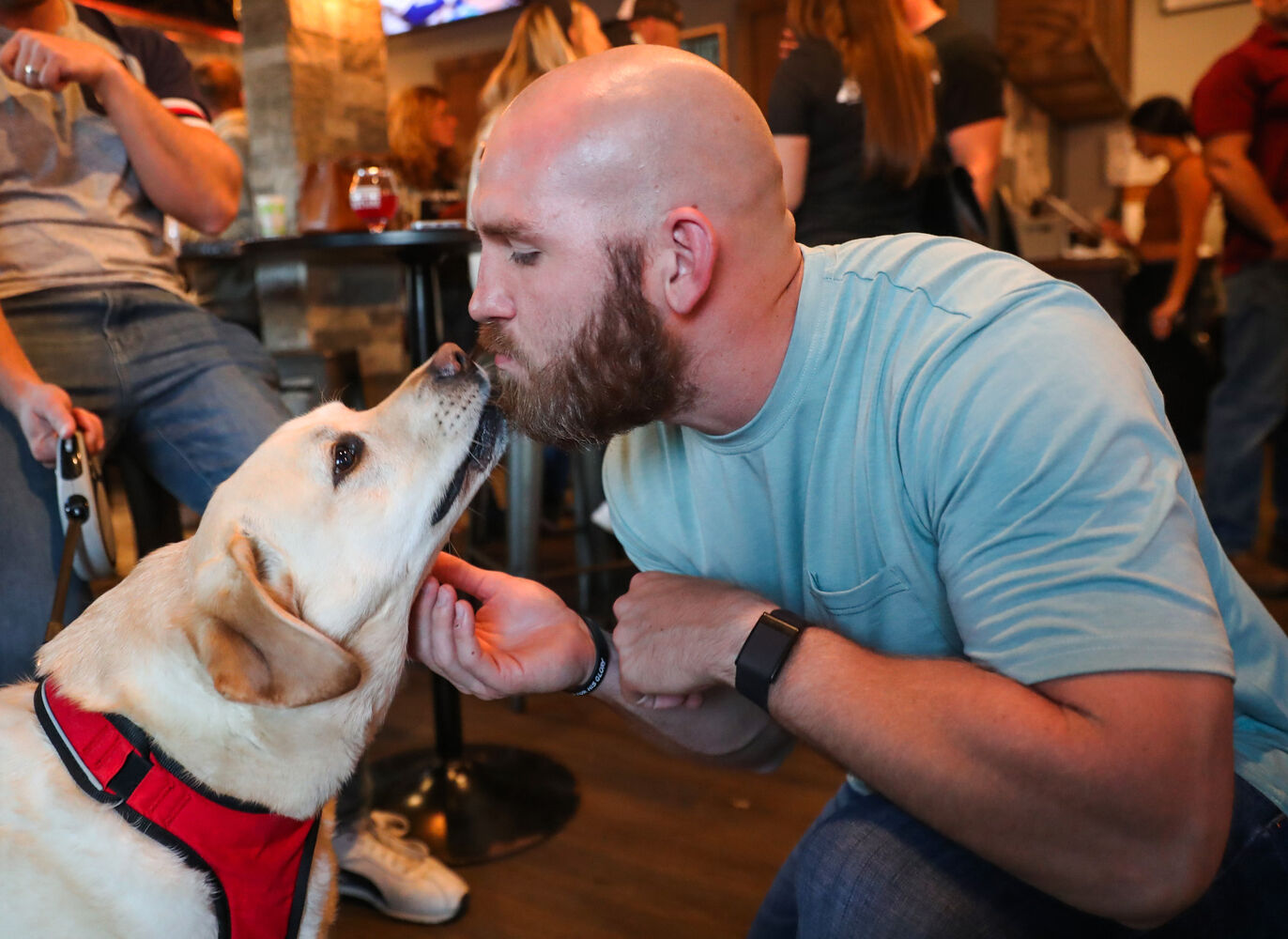 Buffalo Bills' Reid Ferguson, Tyler Matakevich Host Dog-friendly Yappy Hour