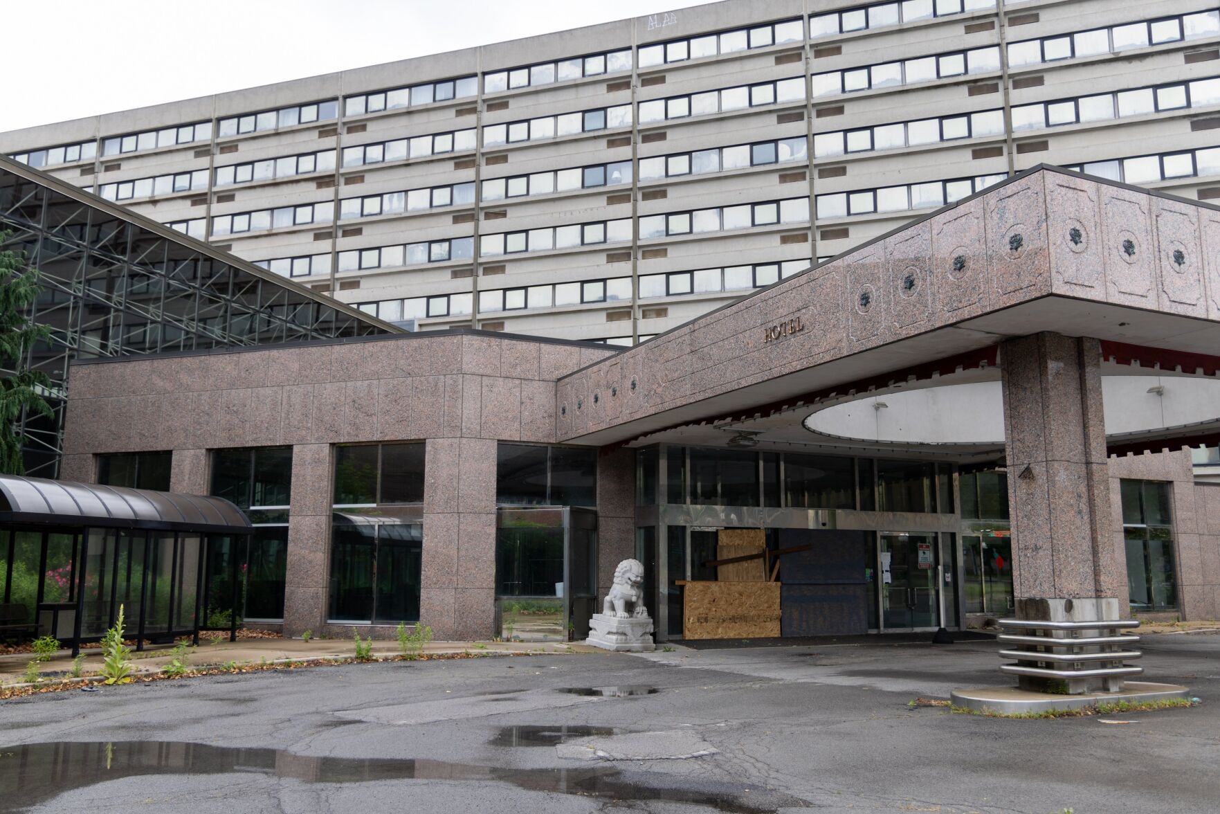 Harry Stinson seeks pause on city seizure of Buffalo Grand