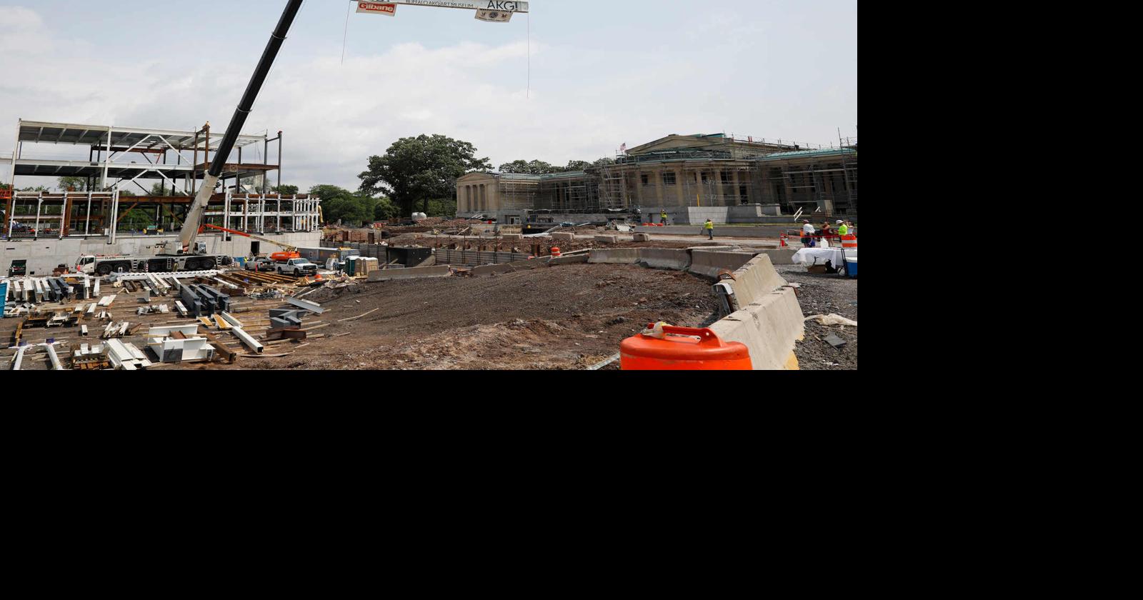 At Albright-Knox, steel frame for expansion is in place: 'This is a ...