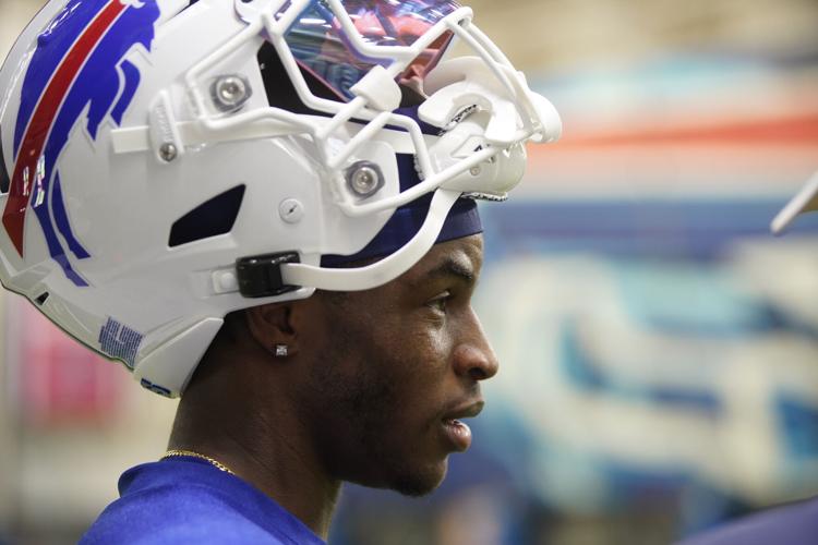 Josh Allen Signed Buffalo Bills Speed Full Size Color Rush Helmet