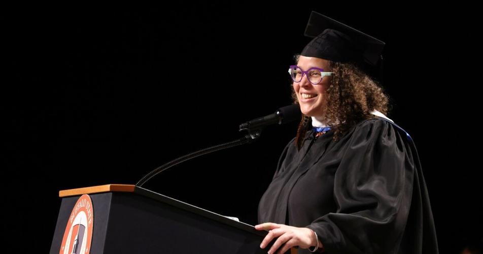 Rebekah Williams urges graduates to “bring your gifts to the movement,” at 154th Commencement