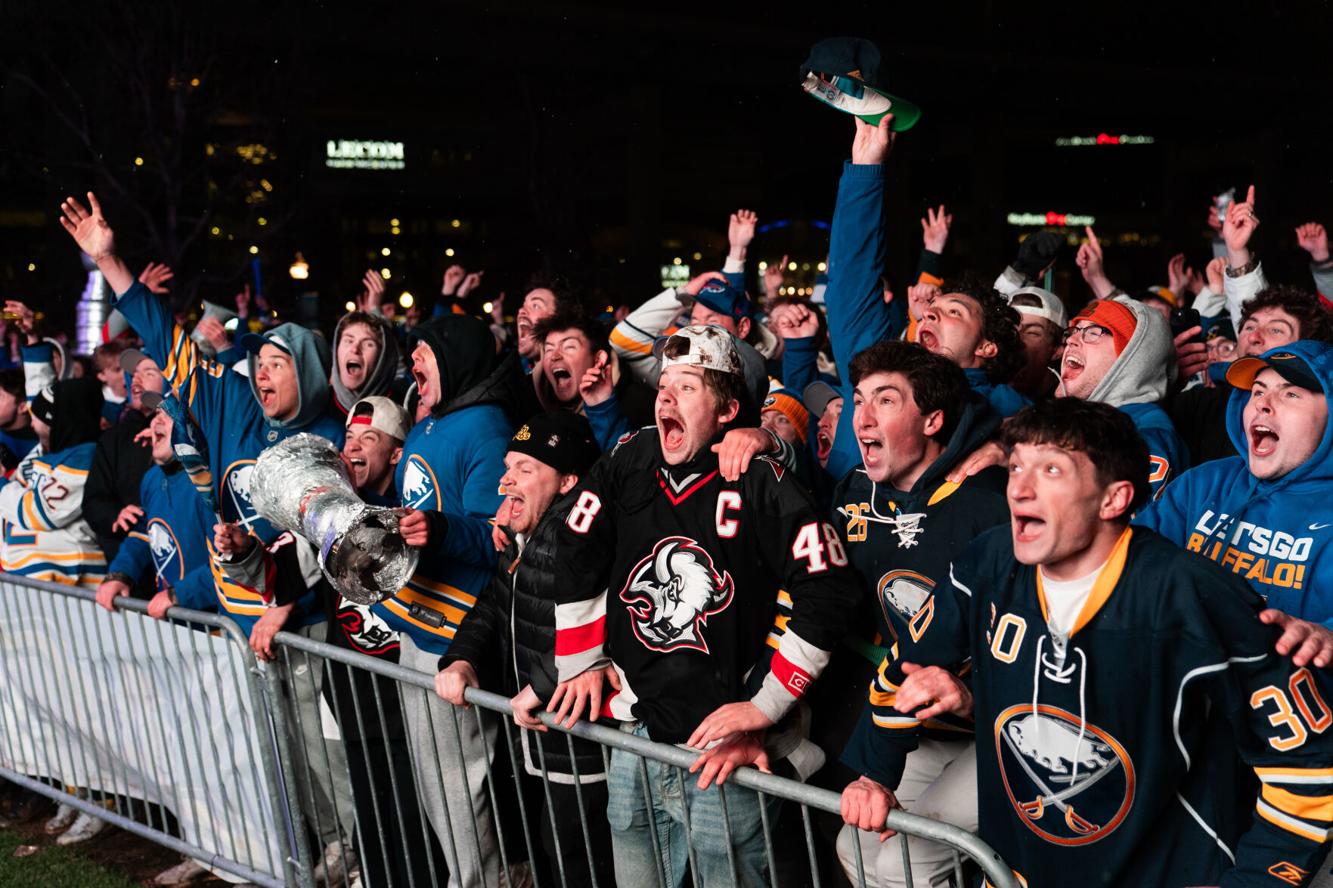 Photos: Sabres fans take in wild playoff win during Canalside watch party