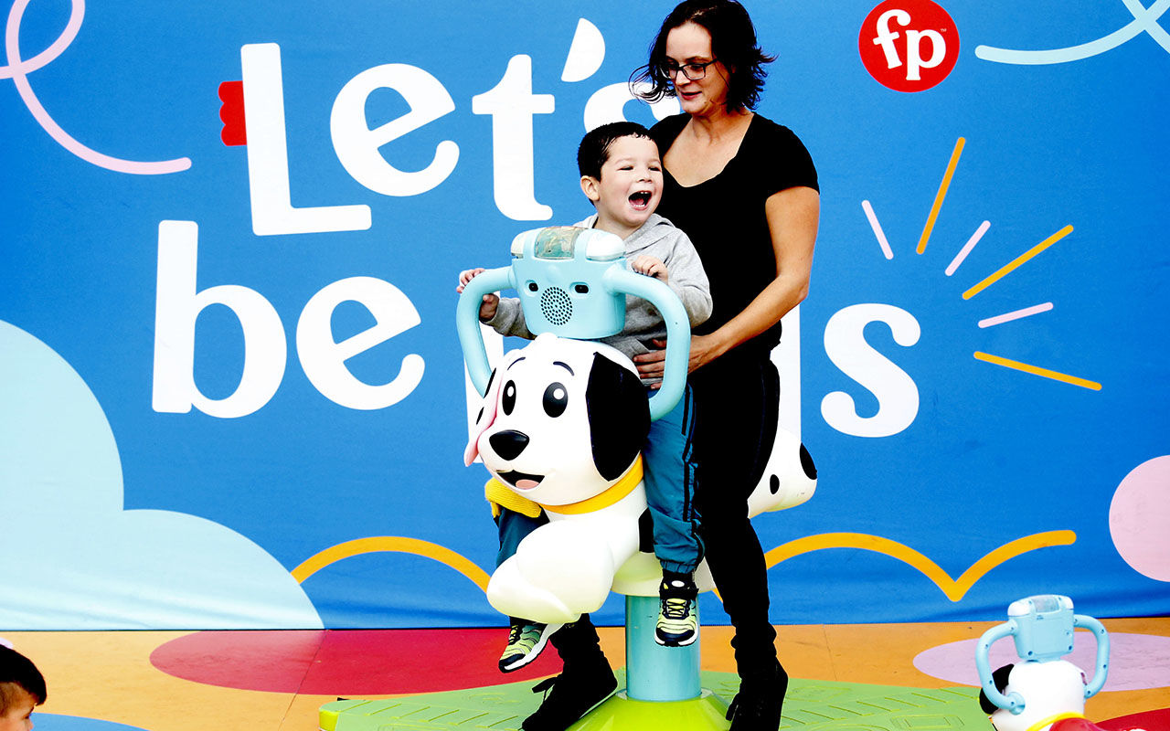 With big toys Fisher Price event lets adults be kids again