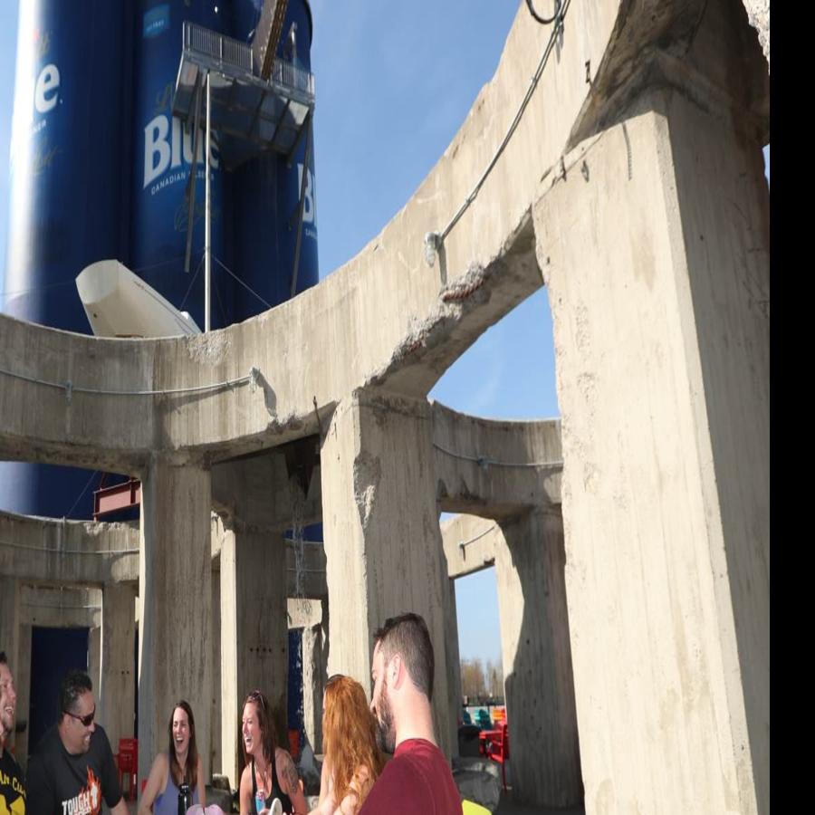 Experience This Beer Beneath The Big Labatt Blue Beer Cans Local News Buffalonews Com