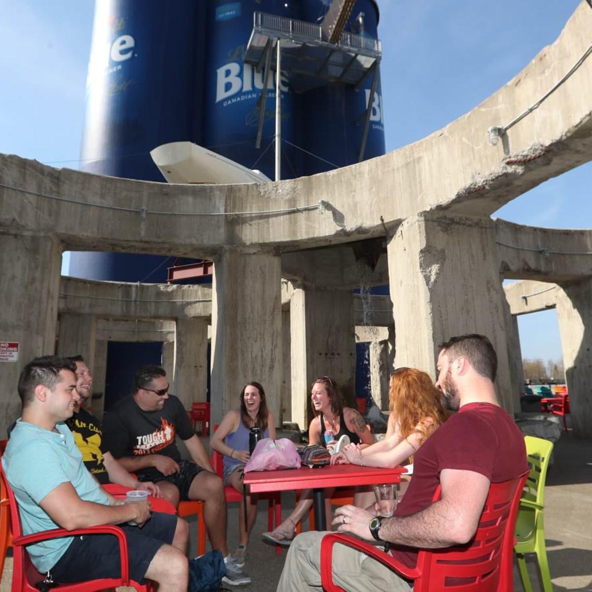 Experience This Beer Beneath The Big Labatt Blue Beer Cans Local News Buffalonews Com Experience This Beer Beneath The Big Labatt Blue Beer Cans Local News Buffalonews Com