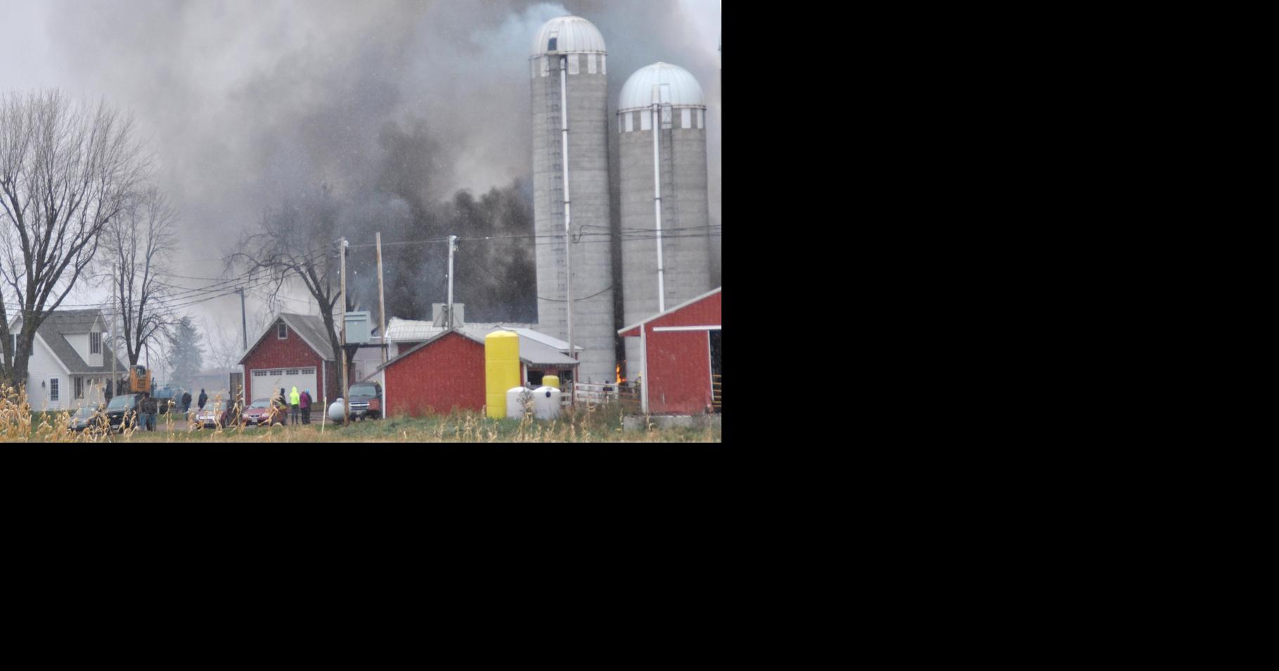 Fire erupts at local dairy farm | News | burnettcountysentinel.com