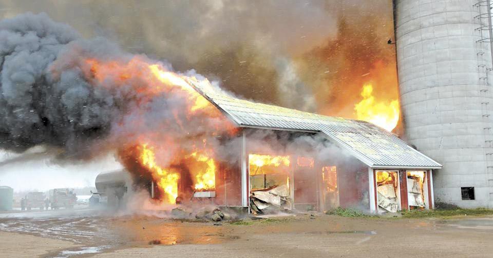 Fire erupts at dairy farm | News | burnettcountysentinel.com