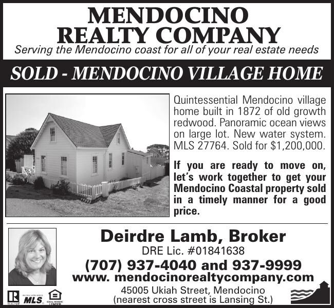 MENDOCINO REALTY COMPANY Serving the