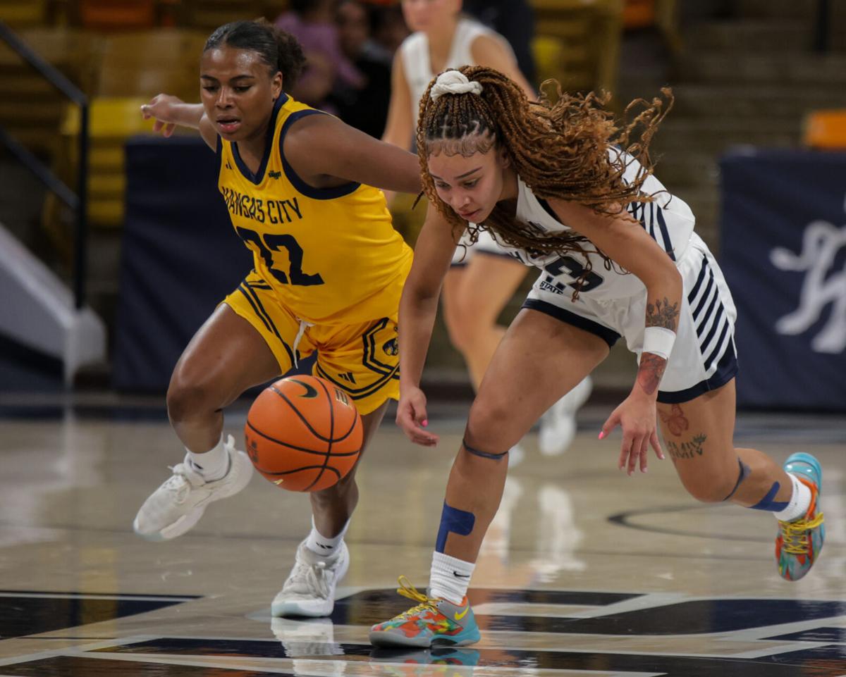 Utah State rallies, blows late lead, falls to Kansas City in Brooks