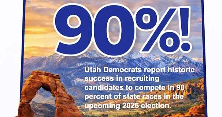 Utah Democrats claim unprecedented success in lining up candidates for state offices in 2026