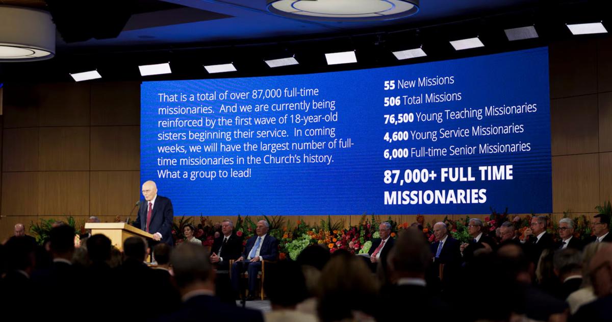 Latter-day Saint missionary force reaches historic high of 88,500