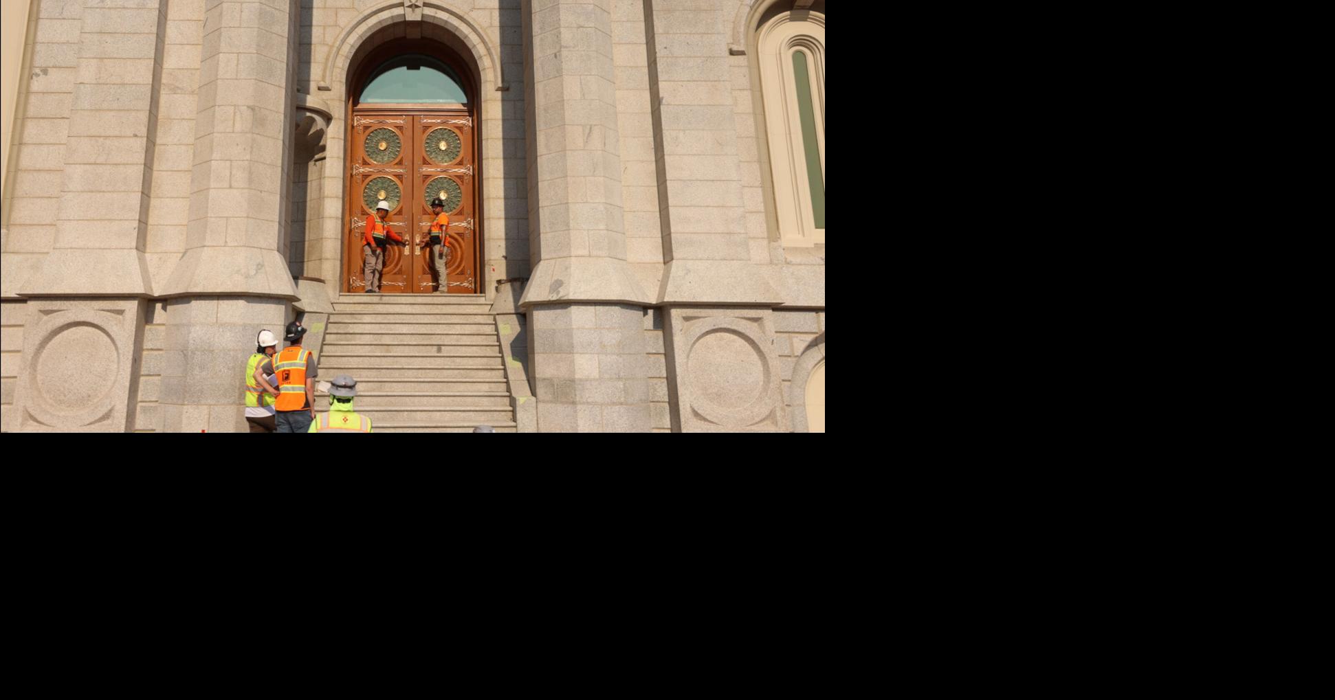 Historic Salt Lake Temple doors reinstalled ahead of 2027 public celebration