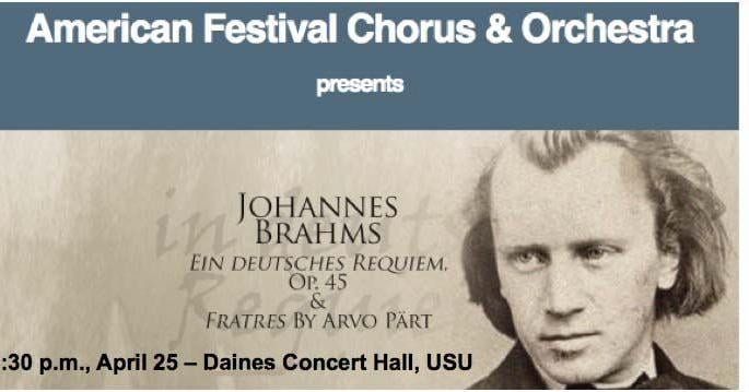 American Festival Chorus & Orchestra to perform German Requiem by Brahms on April 25
