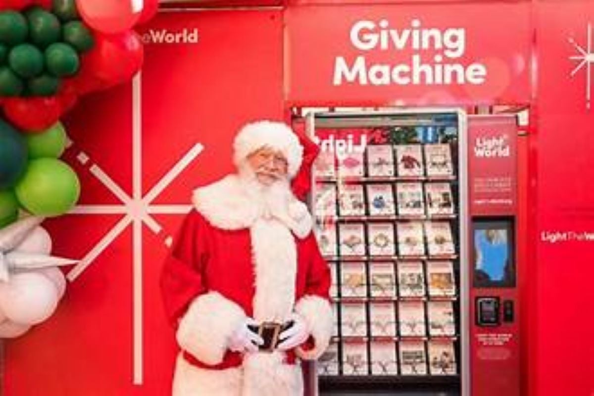 Light the World Giving Machines come to Center Street in Logan on