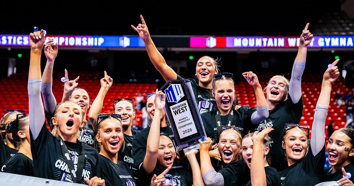 Utah State gymnastics wins back-to-back Mountain West championships
