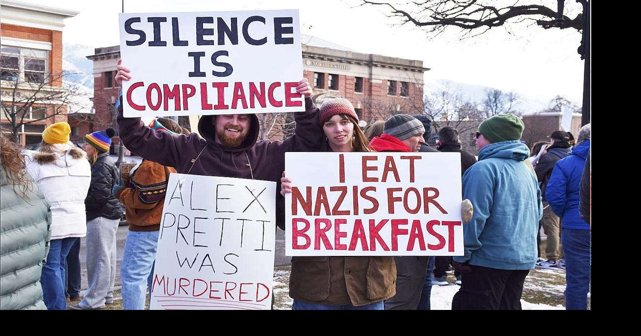 Local activists mount rare winter demonstration against ongoing federal immigration action