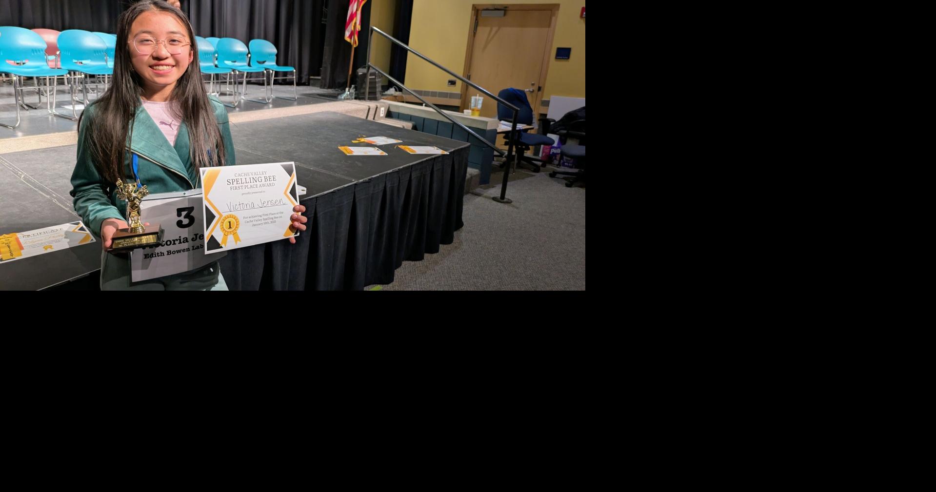 6th grader wins 2025 Cache County School District Spelling Bee after 27 ...