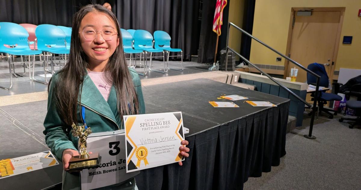 6th grader wins 2025 Cache County School District Spelling Bee after 27 ...