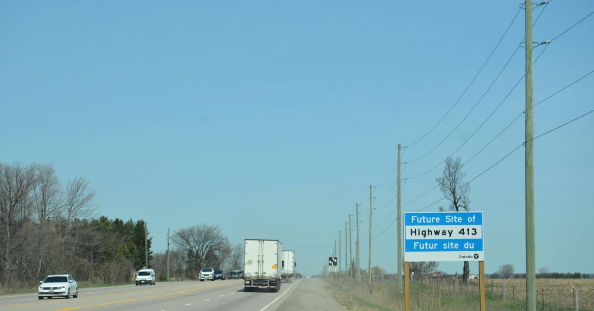 WHAT’S GOING ON HERE?: Signs for Highway 413 go up in Caledon