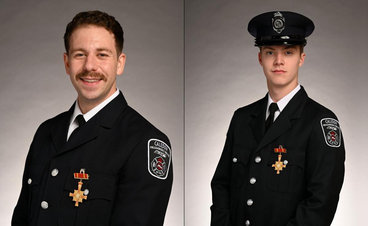 2 Caledon firefighters honoured for submerged vehicle rescue