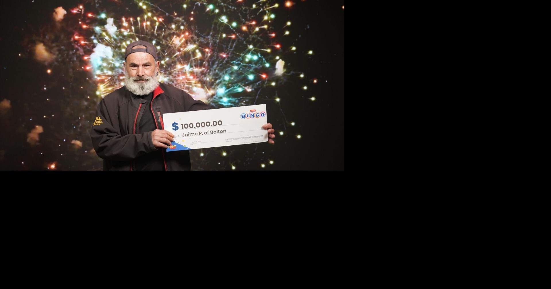 Bolton retiree does a triple-check of $100k lottery win