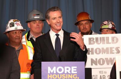 California Governor Newsom Signs Housing Bill In San Francisco