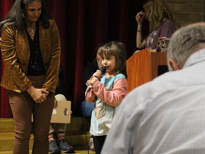 Little girl speaking