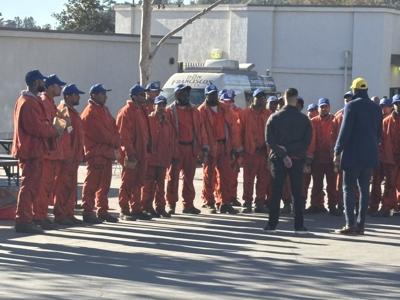 First responders with their free meals