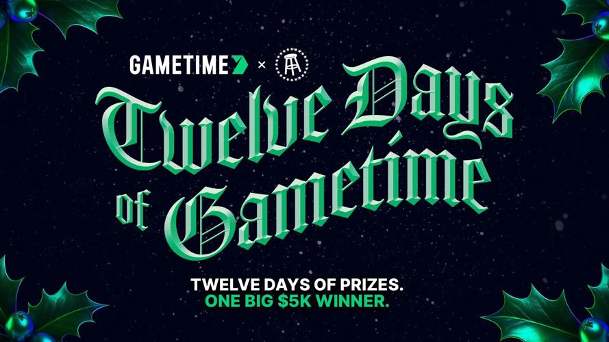 Gametime Launches "12 Days of Gametime" Holiday Giveaway in Partnership with Barstool Sports