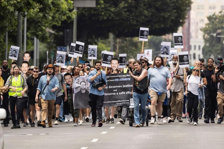 Los Angeles. Friends and Family March for Slain Actor Johnny Wactor - Capital & Main