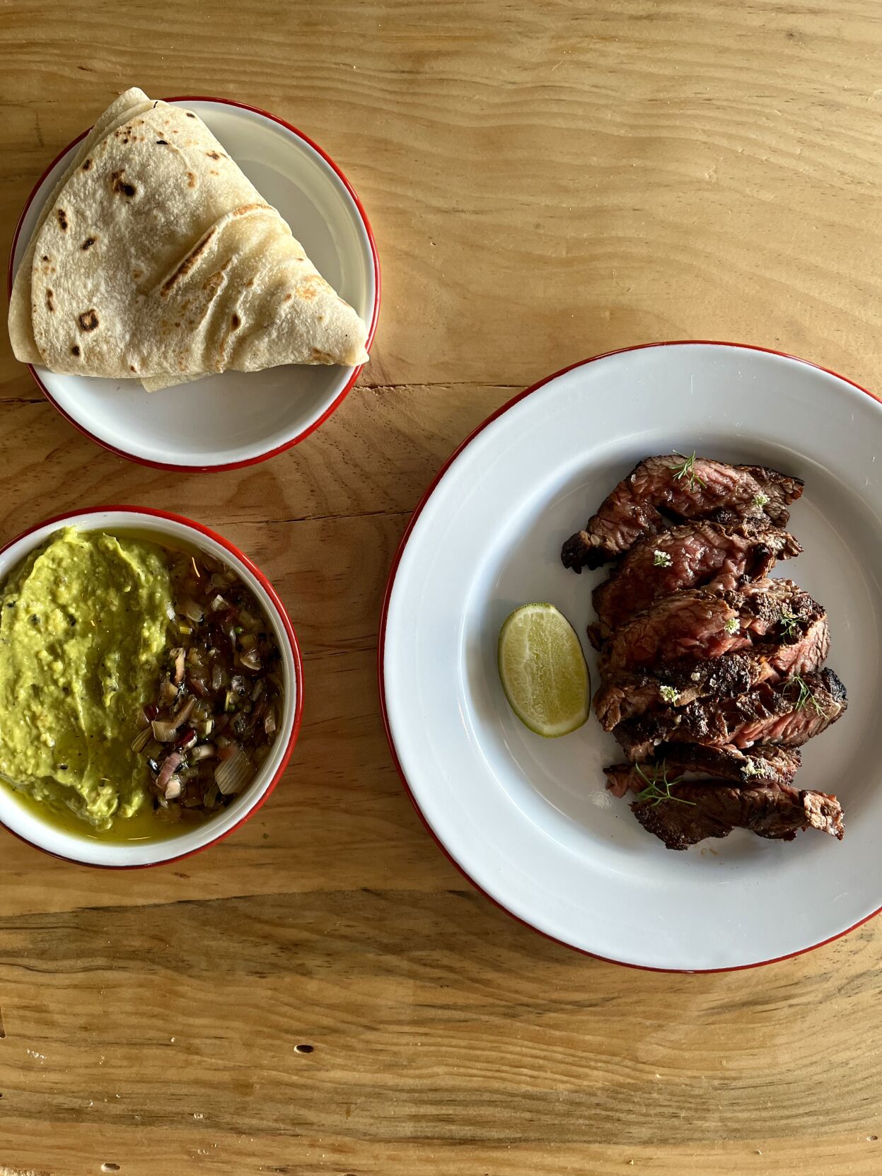 PHOTO 2_ Autonomy Farms Grilled Bavette Steak Guacamole, Charred Green Onion, Flour Tortillas. Photo courtesy of Teotl.jpeg