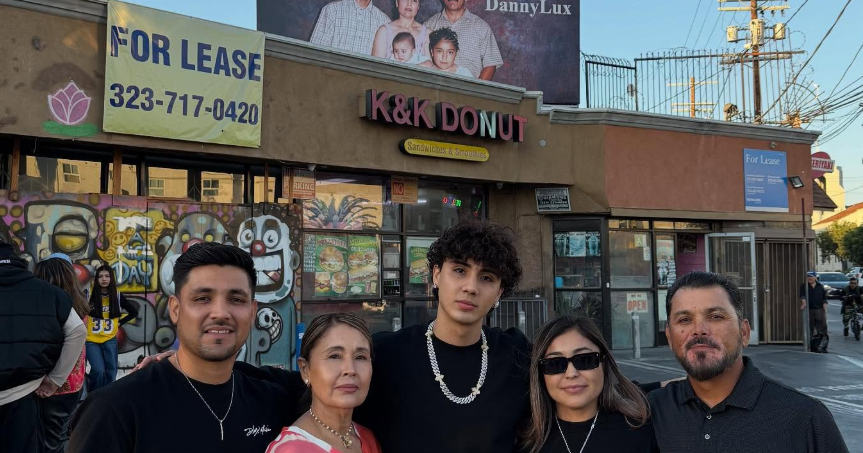 DannyLux billboard for Latin Grammy honors immigrant parents ...