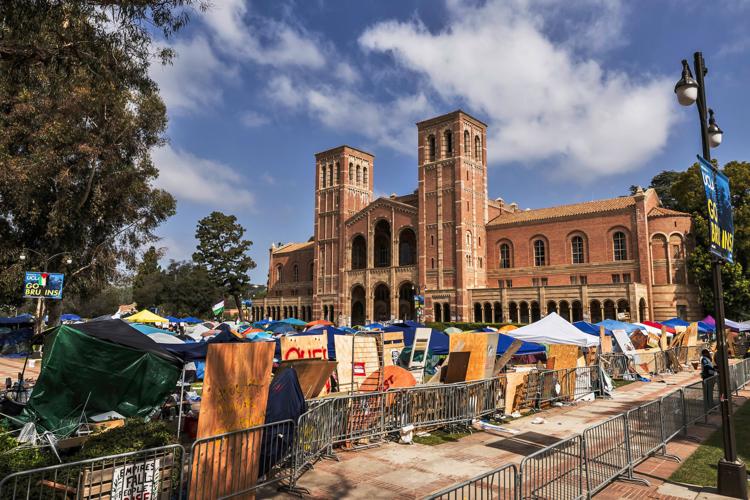 The UCLA campus with a pro-Palistinian solidarity encampment  - Capital & Main