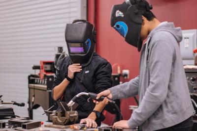Teens welding