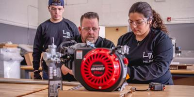 Welding teacher Brent Tuttle