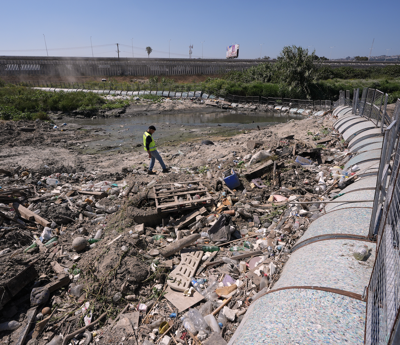 Tijuana River at the border