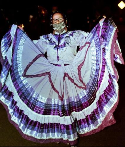 4.-Antonia-Sevilla-wearing-the-traditional-Jalisco-dress-for-one-of-the-presentations-of-her-Grupo-La-Rosa